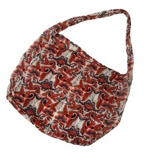 Free People Paisley linen sling tote